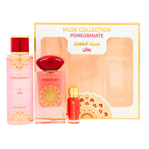 Coffret Parfum Femme MUSK COLLECTION POMEGRANATE 3pcs (322mL)