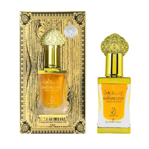 Huile de Parfum Mixte KHASHAB OUD GOLD ARABIYAT Concentrée 12mL