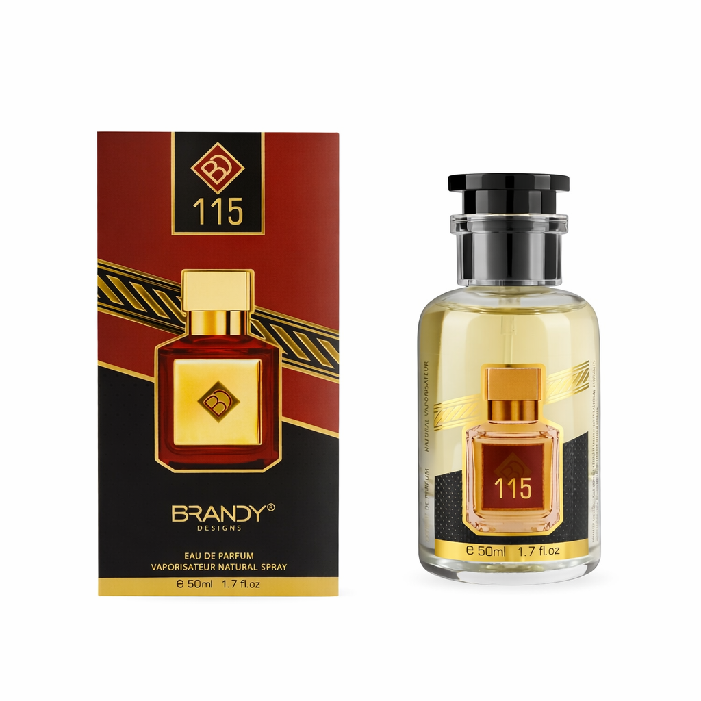 115 – Eau de Parfum Mixte Ambrée, Florale et Boisée 50 ml | Brandy Designs
