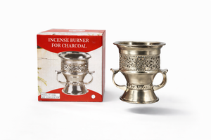 Brûleur d’encens métallique antique