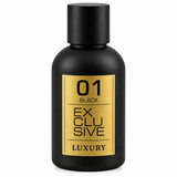 01 BLACK EXCLUSIVE KHALIS LUXURY – flacon noir seul sur fond blanc