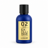 02 BLUE EXCLUSIVE – KHALIS LUXURY, flacon bleu seul sur fond blanc
