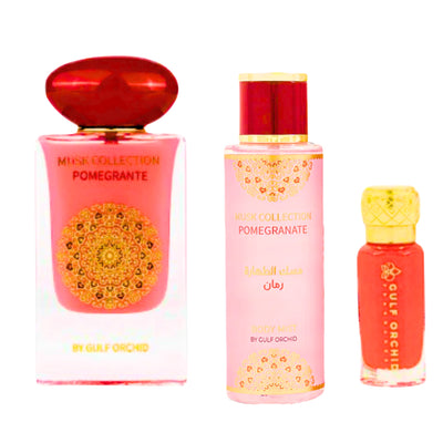 Coffret Parfum Femme MUSK COLLECTION POMEGRANATE 3pcs (322mL)