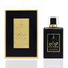 Parfum oriental OUD ASWAD en flacon de 100ml, présentation élégante avec boîte stylée.