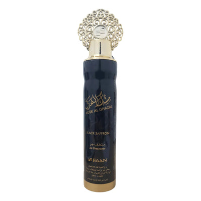 Désodorisant Spray d'Intérieur MUSK AL GHAZAL BLACK SAFFRON FAAN 300mL