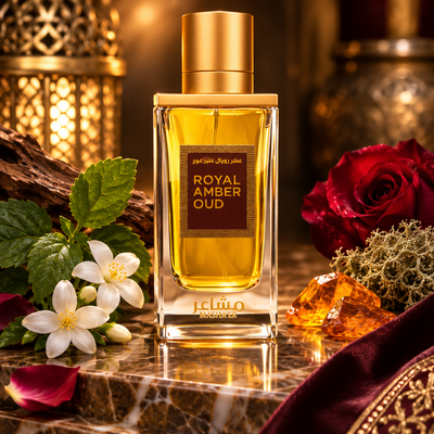 ROYAL AMBER OUD MASHA'ER, ambiance patchouli jasmin rose ambre mousse