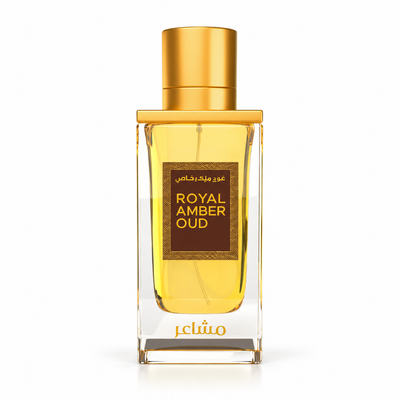 ROYAL AMBER OUD MASHA'ER, flacon seul fond blanc