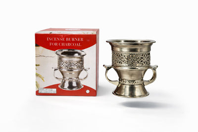 Brûleur d’encens métallique antique