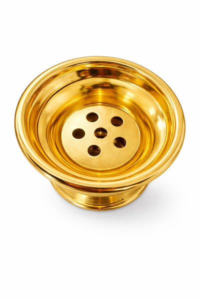 Brûleur d’encens métallique doré