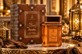 ARSALAN – KHALIS 100 ml, flacon et boîte dans un décor oriental brun et or
