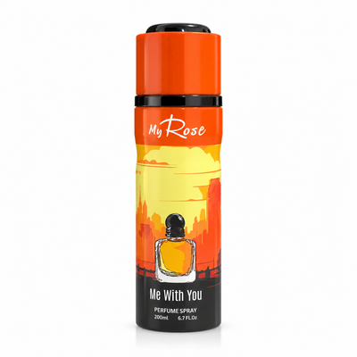 ME WITH YOU MY ROSE DAMAS ROSE – Spray parfumé mixte 200 ml, flacon centré sur fond blanc